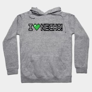 I Love Necho System 8 Bit Heart Hoodie